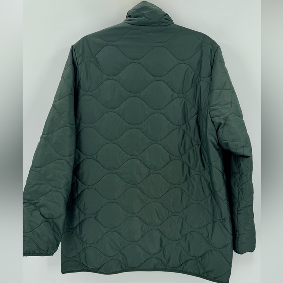 Quince Featherless Quilted Puffer Long Jacket Verdant Pine XL NEW - Picture 6 of 6